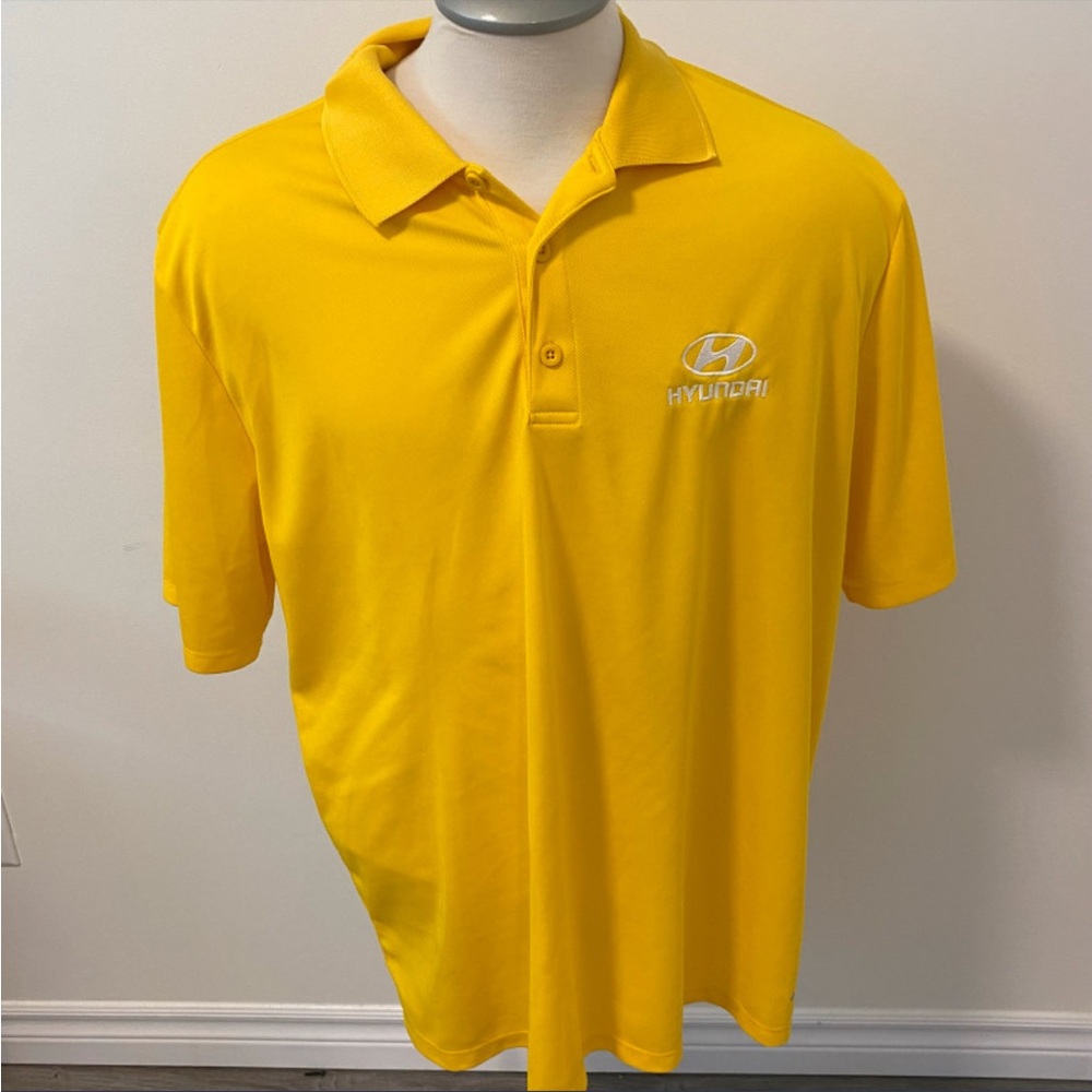Hyundai Polo  collared t-shirt men’s size 2XL shirt Yellow Elantra Santa Fe
